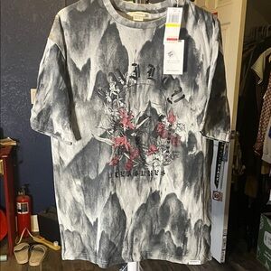 Eleven Paris Black and Red Graphic Tee